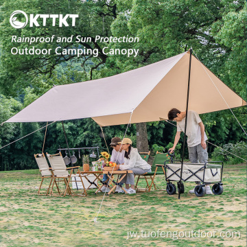 Udan udan lan Sun Proteksi Canopy Canopy Hexagonal